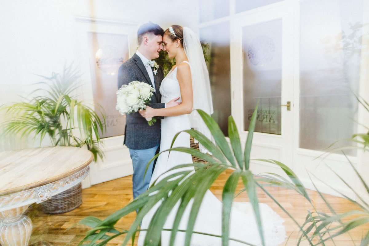LANCASHIRE WEDDING PHOTOGRAPHY, SHIREBURN ARMS, CLITHEROE WEDDING, BRIDE AND GROOM, WINTER WEDDING, AYESHA PHOTOGRAPHY