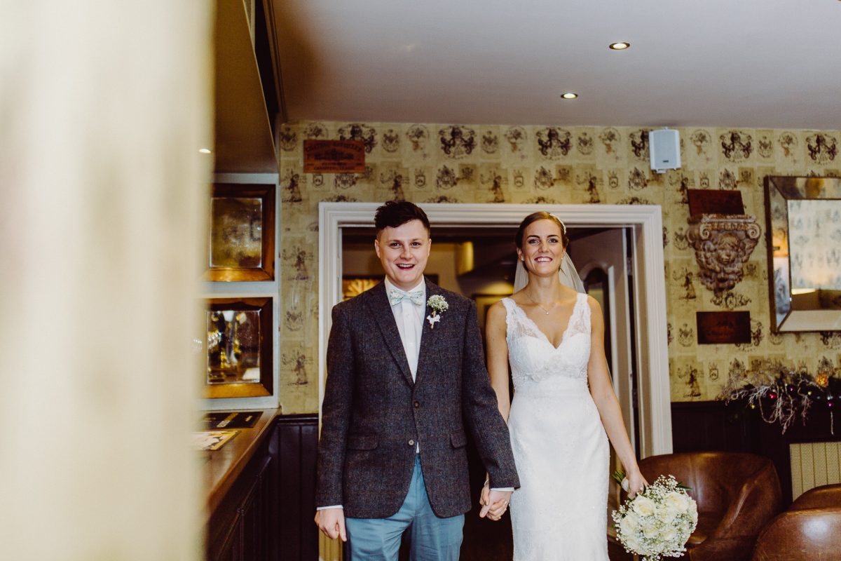 LANCASHIRE WEDDING PHOTOGRAPHY, SHIREBURN ARMS, CLITHEROE WEDDING, BRIDE AND GROOM, WINTER WEDDING, AYESHA PHOTOGRAPHY