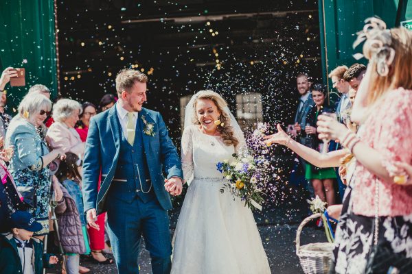 bride and groom exit to lots of confetti, elsecar heritage centre wedding photographer, elsecar heritage centre wedding photography, elsecar heritage centre wedding, ayesha photographer, manchester wedding photographer, manchester wedding photography, sheffield wedding photographer, sheffield wedding photography, barnsley wedding photographer, innercity weddings